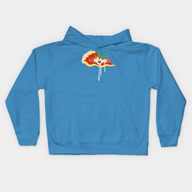 Pizza slice Kids Hoodie by Rebelform